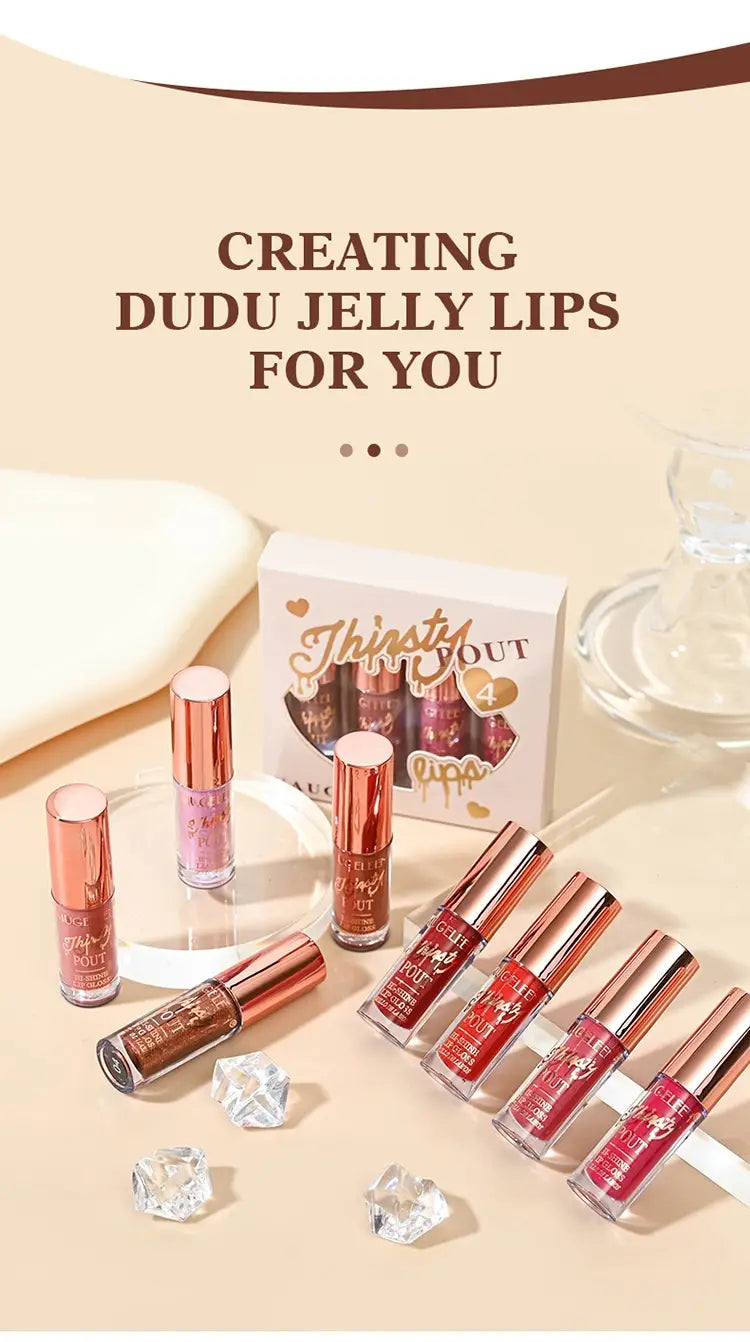 Liquid Lip Gloss And Lipstick Set