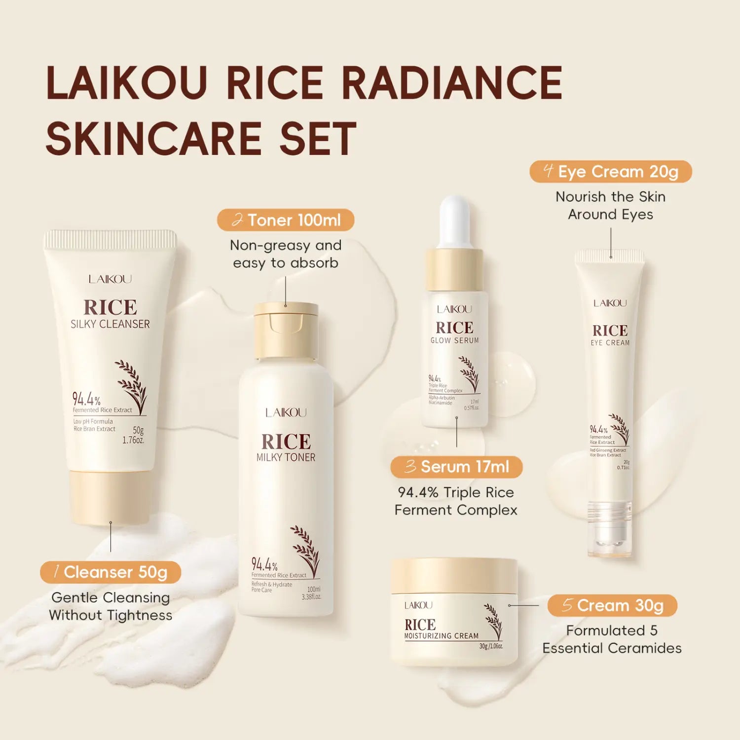 Moisturizing Cream With Plant Extracts For Facial Skincare Skincare Set