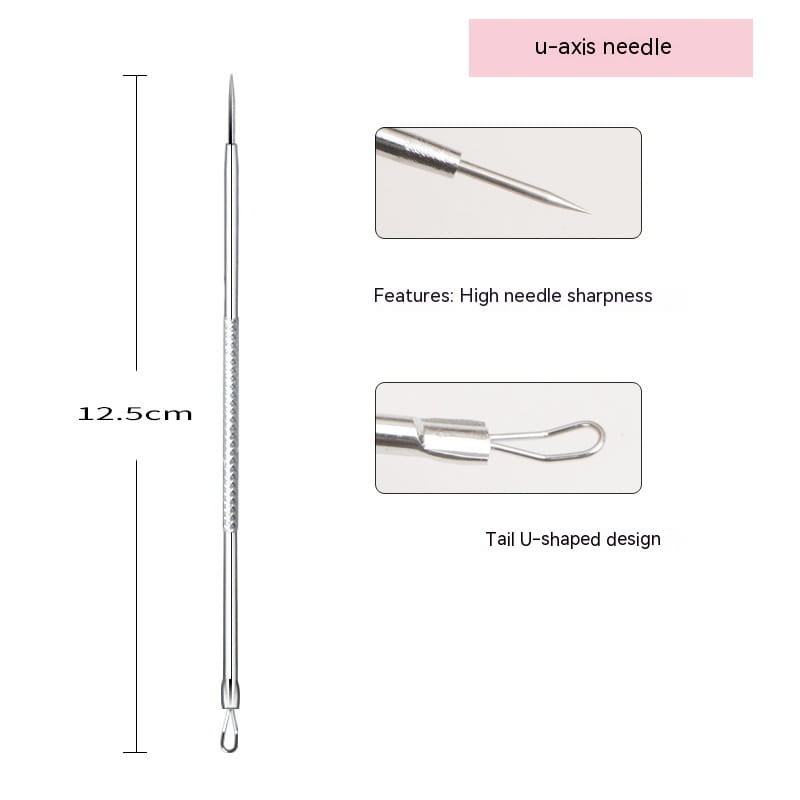 Iron Box Stainless Steel Acne Needle Suit Beauty Tools