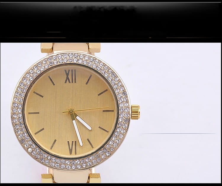 Fashion Printing Steel Watch Women