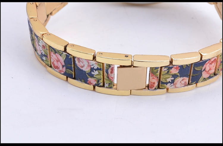 Fashion Printing Steel Watch Women