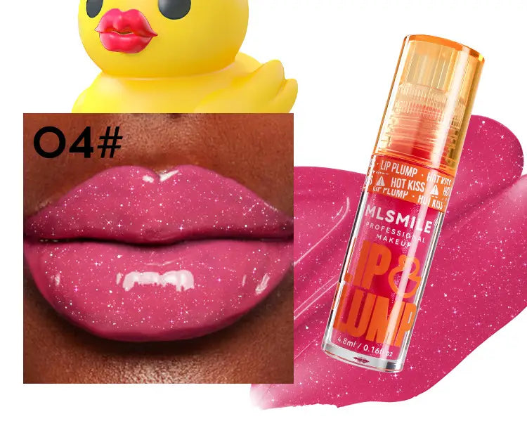 Duck Lip Gloss Mirror Lip Lacquer Pearlescent Liquid Lipstick