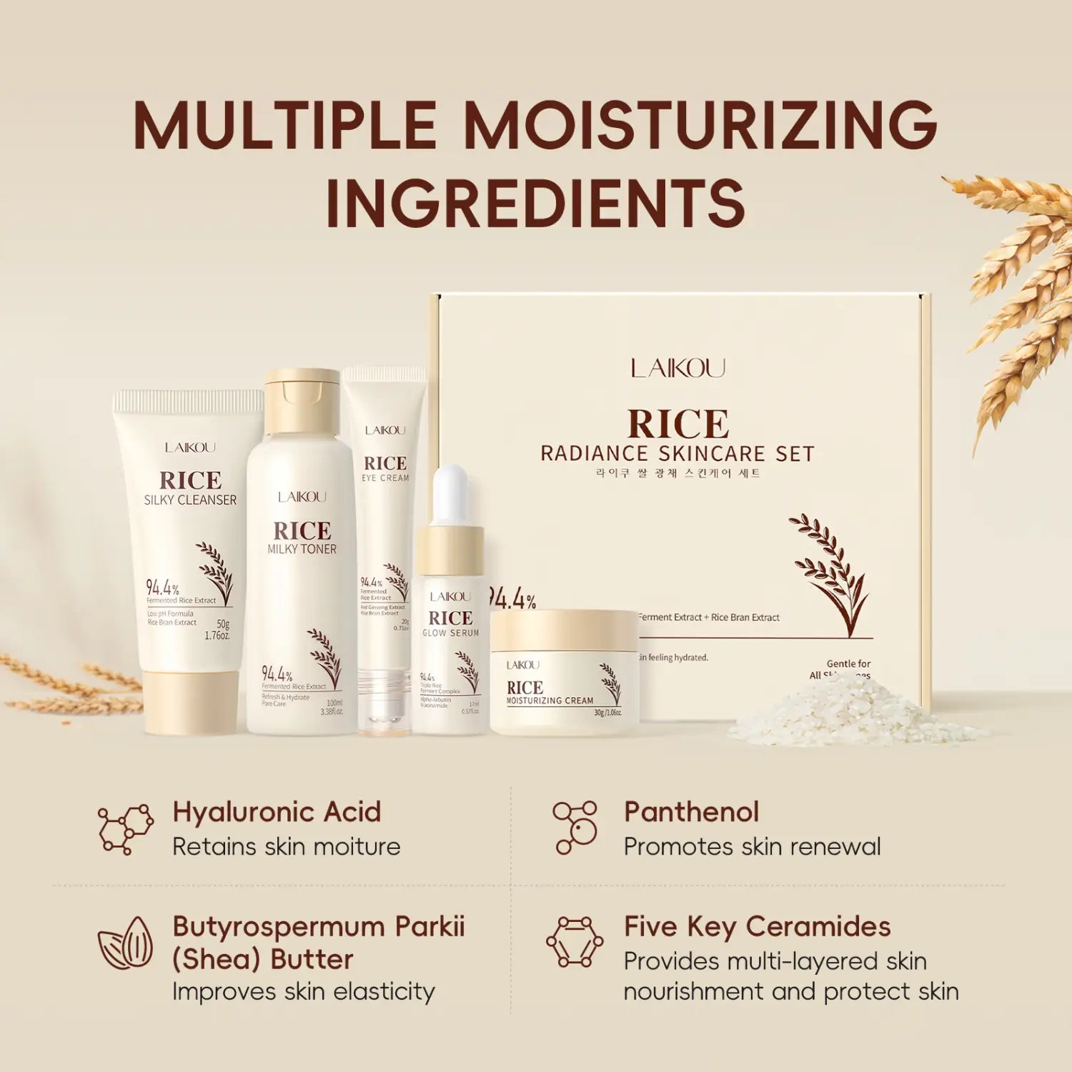 Moisturizing Cream With Plant Extracts For Facial Skincare Skincare Set