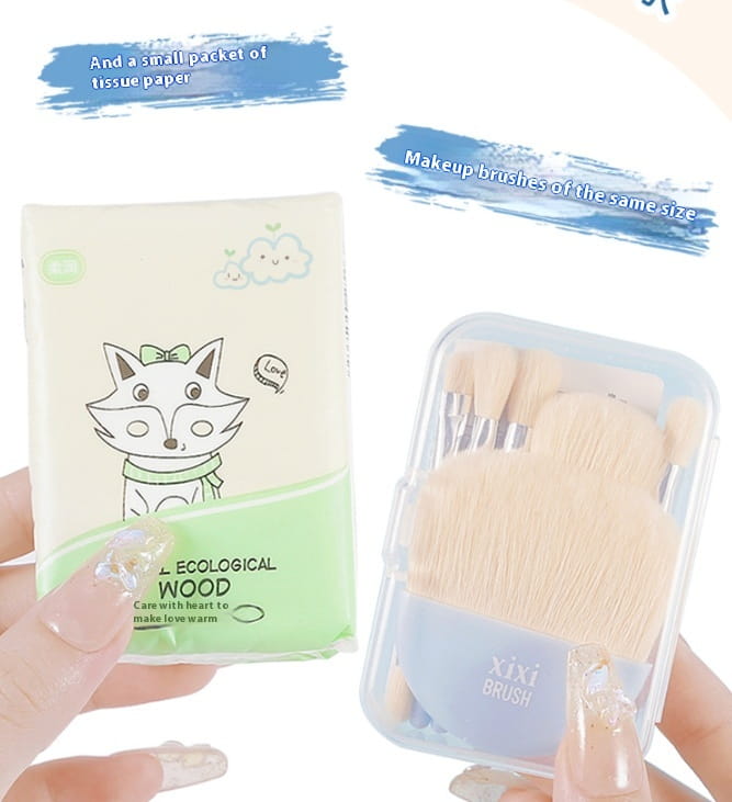 Portable Brush Suit Soft Bristle Beauty Tools For Beginners