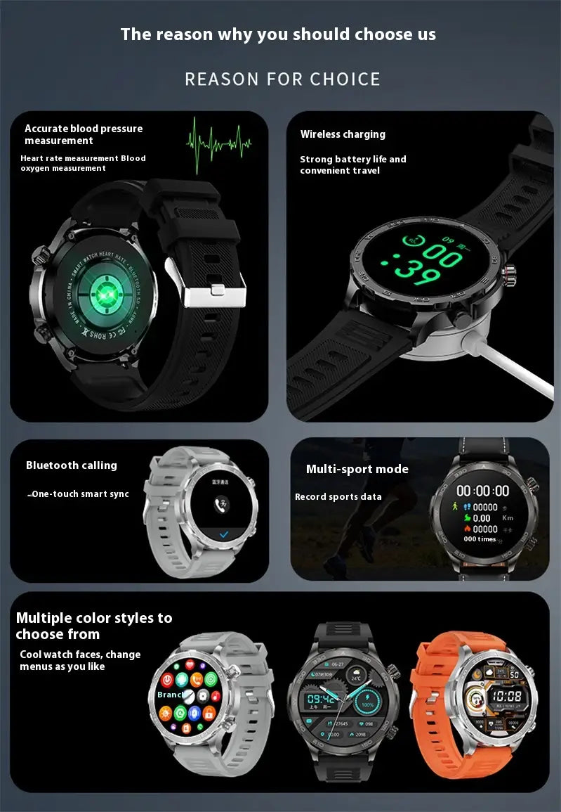 Smart Watch DK67 Bluetooth Calling Sports Running Business Watch