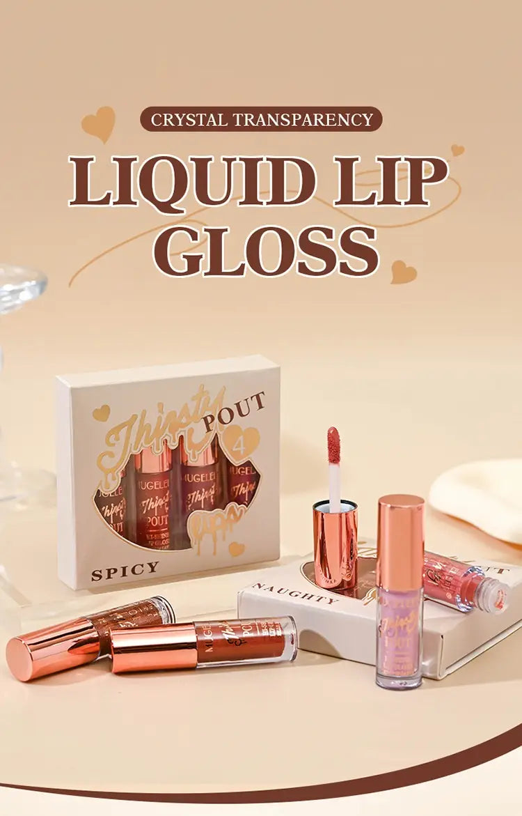 Liquid Lip Gloss And Lipstick Set