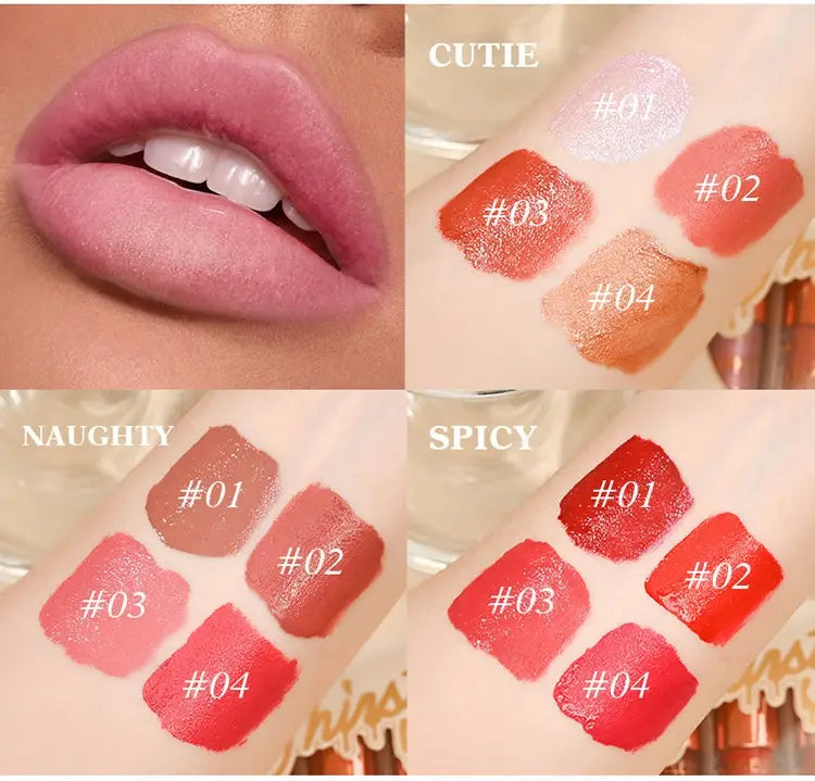 Liquid Lip Gloss And Lipstick Set