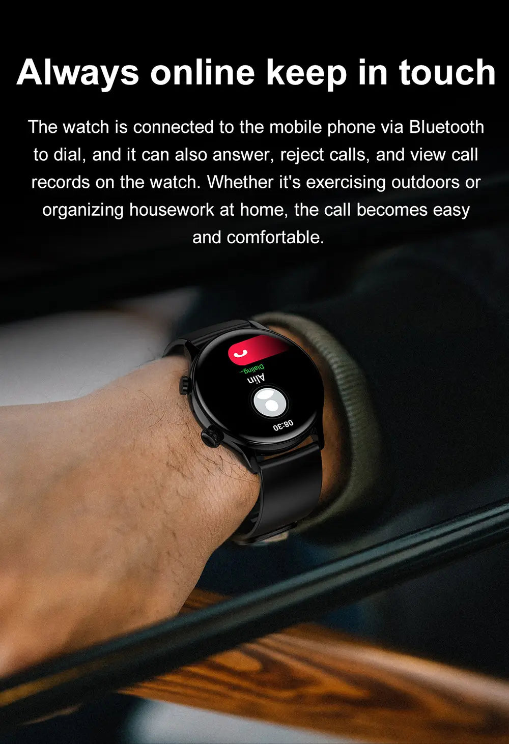 Voice Call Full Screen Smart Watch