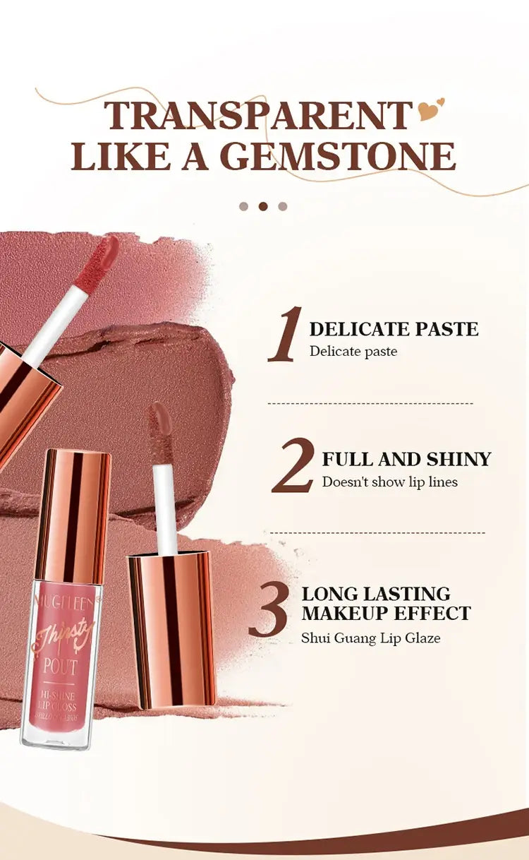 Liquid Lip Gloss And Lipstick Set