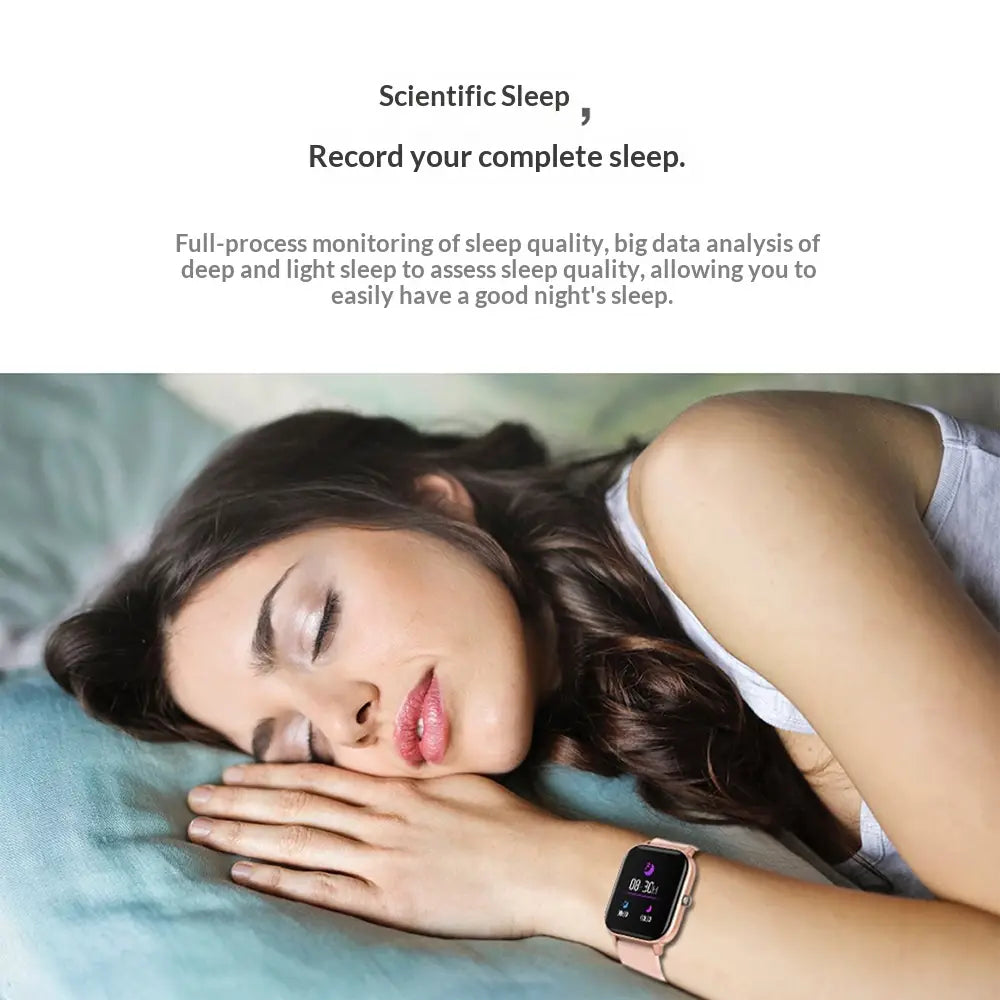 All-touch Smartwatch Bracelet With Heart Rate And Blood Pressure Monitoring