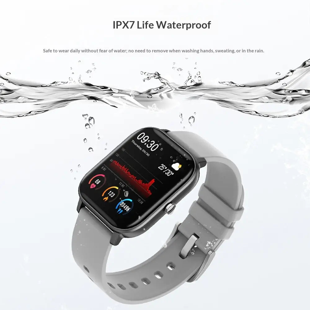 All-touch Smartwatch Bracelet With Heart Rate And Blood Pressure Monitoring